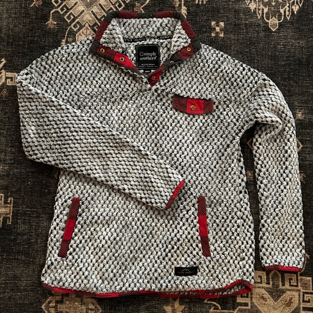 Simply Southern Fuzzy Pullover Small